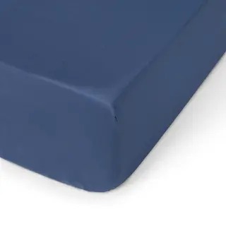 Sábana Bajera De Algodón Orgánico Ajustable Besto Azul Azulado cama 150-160cm