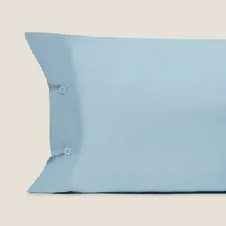 Funda De Almohada De Algodón Orgánico 180 Hilos Besto Azul 50x85 cm