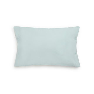 Funda De Almohada De Algodón Orgánico 180 Hilos Besto Azul Aqua 50x85 cm