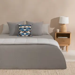 Funda Nórdica De Algodón Punto Pulis2 Gris cama 105-120cm
