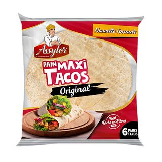 Pain tacos Maxi x6 pièces 510g - ASSYLOR