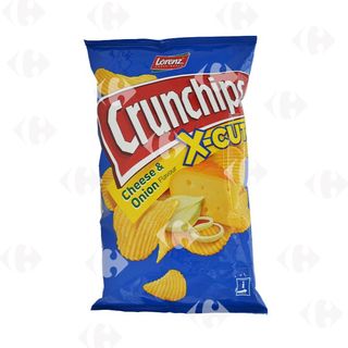 Crunchips X-Cut saveur fromage et oignon 85g - LORENZ