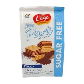 Lago Mini Party Gaufrettes Au Cacao Sans Sucre 125g