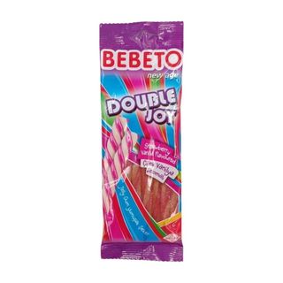 Gommes tuyaux torsadés fraise et vanille Double Joy 75g  - BEBETO