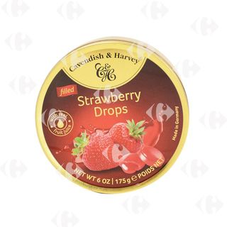 Bonbons à la fraise Strawberry Drops 175g - CAVENDISH HARVEY