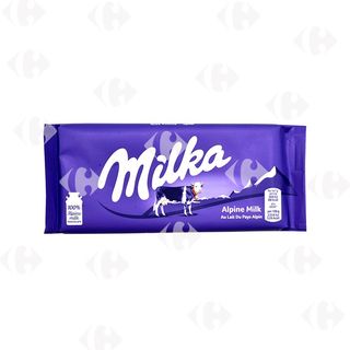 Tablette de chocolat au lait du pays Alpin 100g - MILKA