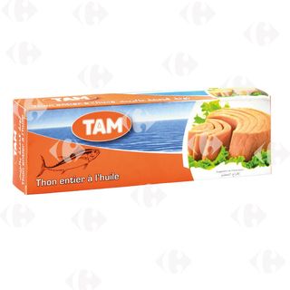 Thon entier à l'huile 3x80g - TAM