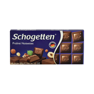 Chocolat praliné noisettes 100g - SCHOGETTEN