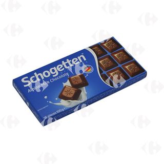 Tablette de chocolat au lait d'alpin x18 pièces 100g - SCHOGETTEN