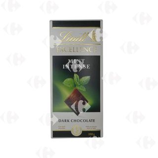 Tablette de chocolat noir à la menthe instense Excellence 100g - LINDT