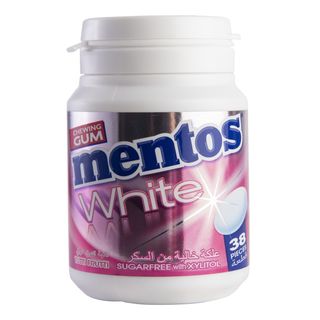 Chewing-gum Sans sucres saveur Tutti Frutti White 54g - MENTOS