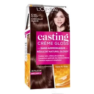 Coloration cheveux sans ammoniaque 515 chocolat glacé - CASTING CRÈME GLOSS