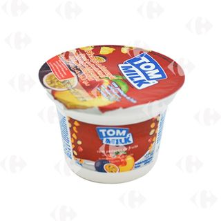 Yaourt brassé pêche et fruit de la passion 200g - TOM MILK