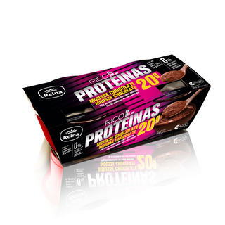 Mousse chocolat riche en protéines 2x100g - REINA