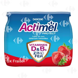 Yab Fraise Protect Actimel 6*100g