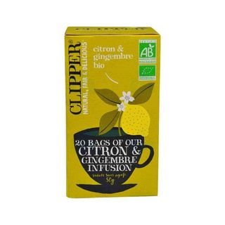 Infusion citron et gingembre bio x20 sachets 50g - CLIPPER