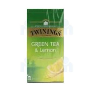 Thé vert et citron x25 sachets - TWININGS