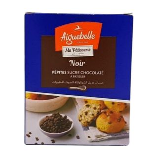 Pépites sucre chocolaté à pâtisser noir 200g - AIGUEBELLE