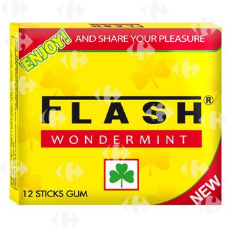 Chewing-gum saveur menthe x12 sticks - FLASH