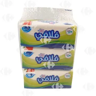 Mouchoirs blancs Fluffy 2 plis Pack 3x500 unités - FINE