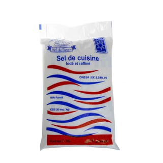 Sel de cuisine iode 1Kg - CEBEROS
