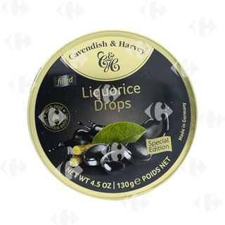 Bonbons à la réglisse Liquorice Drops 130g - CAVENDISH & HARVEY