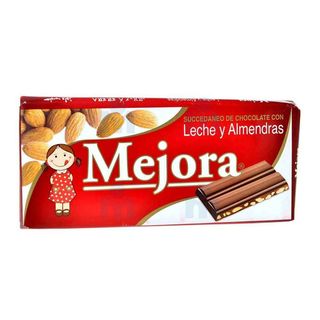 Tablette de chocolat au lait et amandes  150g - MEJORA