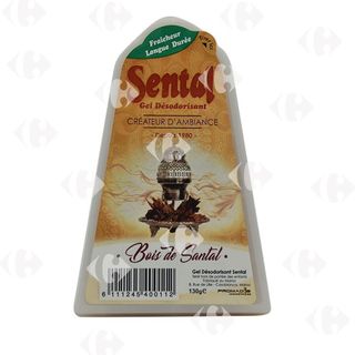 Gel désodorisant parfum bois de santal 130g - SENTAL