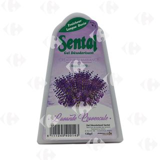 Gel désodorisant parfum lavande 130g - SENTAL