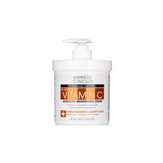 ADVANCED CLINICALS Vitamin C Brightening Cream, 16oz