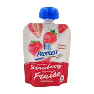 Boisson crème dessert fraise en gourde 80g - PROMESS