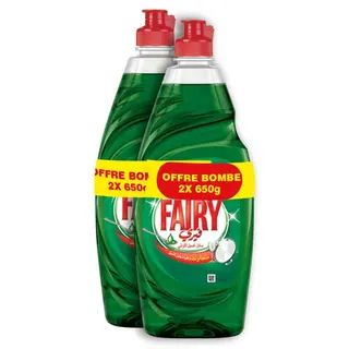 Pack 2 Fairy Concentrate Org 650g 2 Me -50%