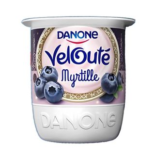 Yaourt brassé velouté myrtille 110g - DANONE