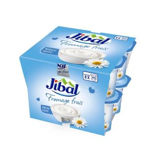 Fromage frais nature sucré 8x80g - JIBAL