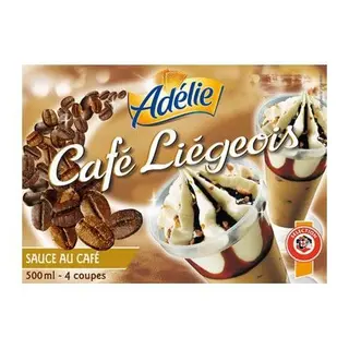 Adélie cônes de glace café liégeois x4 277g