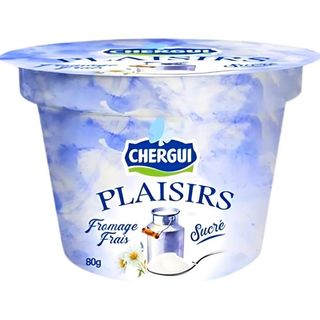 Fromage Frais Nature Sucré Plaisirs Chergui 80g