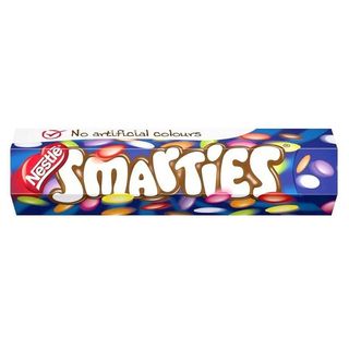 Tube Billes Chocolat Smarties 38 G