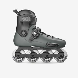 Patines en línea FREESKATE Hardboot adulto MFS 500 verde ahumado & negro ahumado 38/39