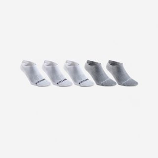 CALCETINES DEPORTIVOS CORTOS RS 160 BLANCO GRIS LOTE DE 5 PARES ultra blanco & gris 39/42