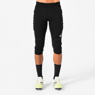 Pantalón pirata de portero con protección adulto F500 negro negro ahumado XS