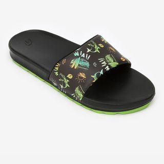 Chanclas 550 Vanlife Niños negro ahumado & verde neón fluorescente 35/36