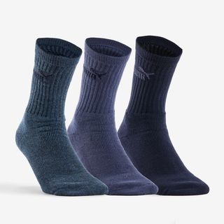 Calcetines de deporte Puma altos x3 marino azul oscuro & azul marino oscuro 39/42