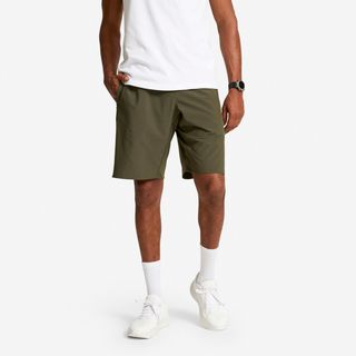 Pantalón Corto Fitness Cardio Training 500 Hombre Verde Caqui verde caqui M