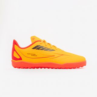Botas de fútbol niño con cordones 160 JR TURF naranja naranja girasol fluorescente 37