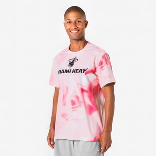 Camiseta de baloncesto NBA Miami hombre/mujer, rosa rosa L.