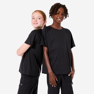 Camiseta Niños Negro Lisa negro ahumado 131-140CM 8-9A