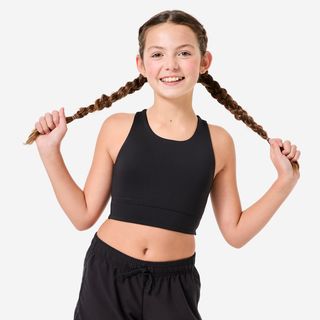Sujetador Niña Negro Opaco Espalda Abierta negro ahumado 160-166CM14-15A