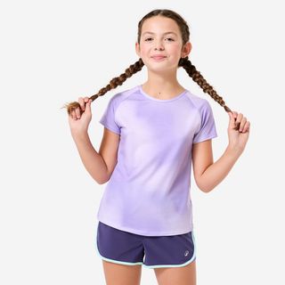 Camiseta Múltiples Deportes Niños Rosa Oscuro Transpirable rosa lila 160-166CM14-15A
