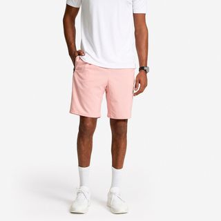 Pantalón Corto Fitness Hombre Rosa Empolvado Transpirable Bolsillos Cremallera rosa bebé 3XL