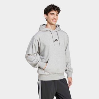 Sudadera ADIDAS Hombre Gris Capucha Algodón  2XL